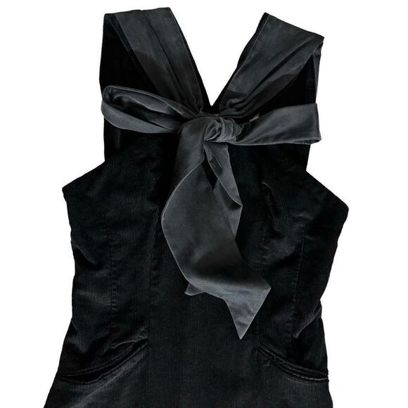Adam lippes sleeveless corduroy mini dress black - Picture 4 of 13